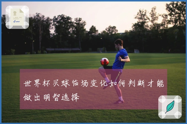 世界杯买球临场变化如何判断才能做出明智选择